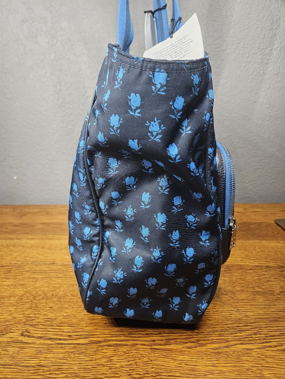 Coach Badlands Floral Print Nylon w/Pebble Leather Trim Tote Bag - Picture 10 of 13